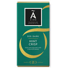 Aines Chocolates 70% Dark Chocolate Bar Mint Crisp 100g