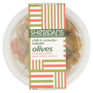 Sheridans Chili & Coriander Halkidiki Olives 200g
